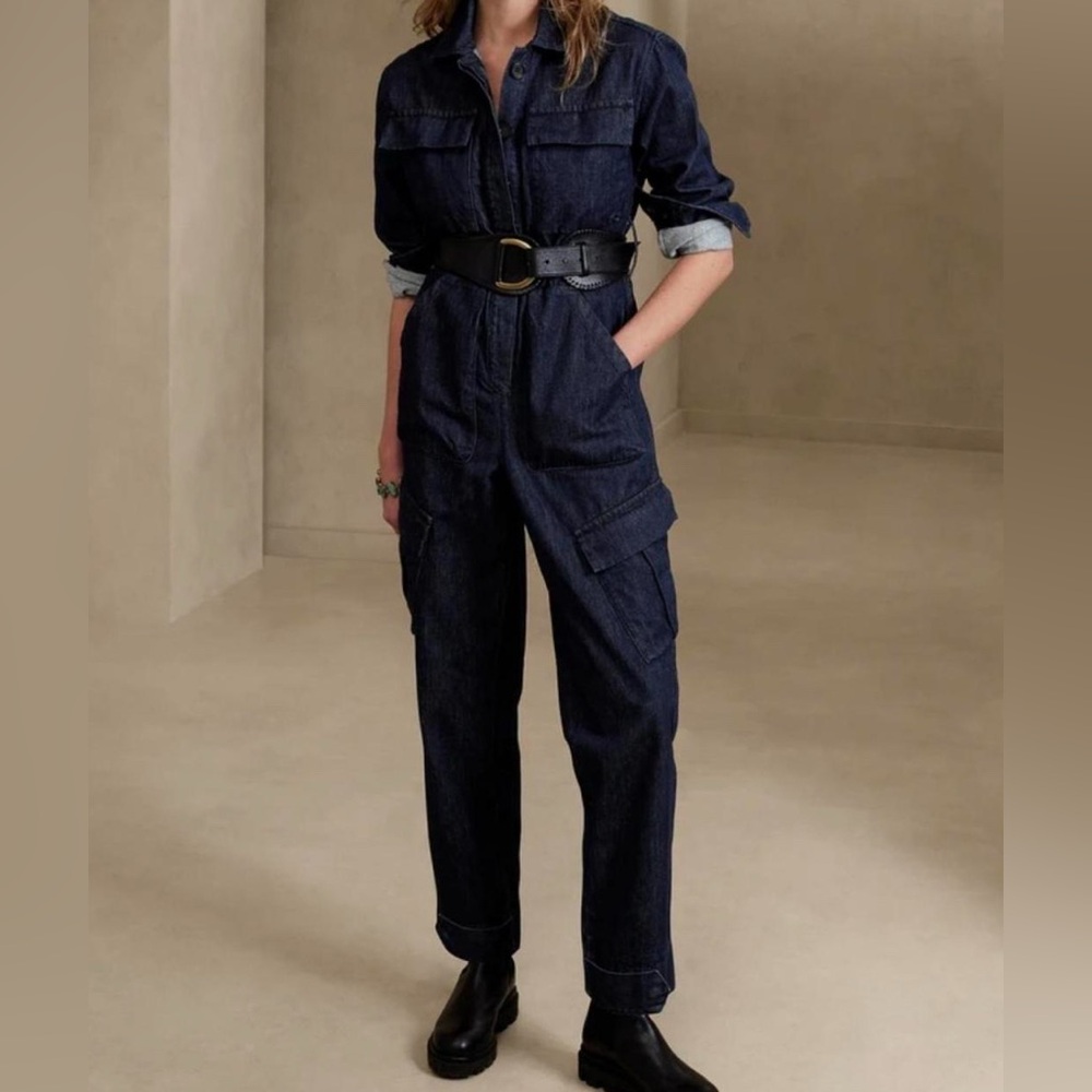 Banana Republic Mia Denim Jumpsuit NEW!